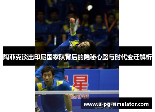 陶菲克淡出印尼国家队背后的隐秘心路与时代变迁解析